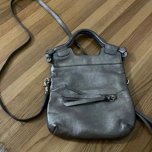 Crossbody metallic purse
